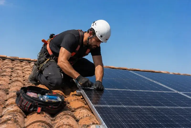 Maintenance et monitoring de panneaux solaires au Bousquet-d'Orb