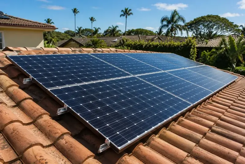 Installation de panneaux solaires au Bousquet-d'Orb